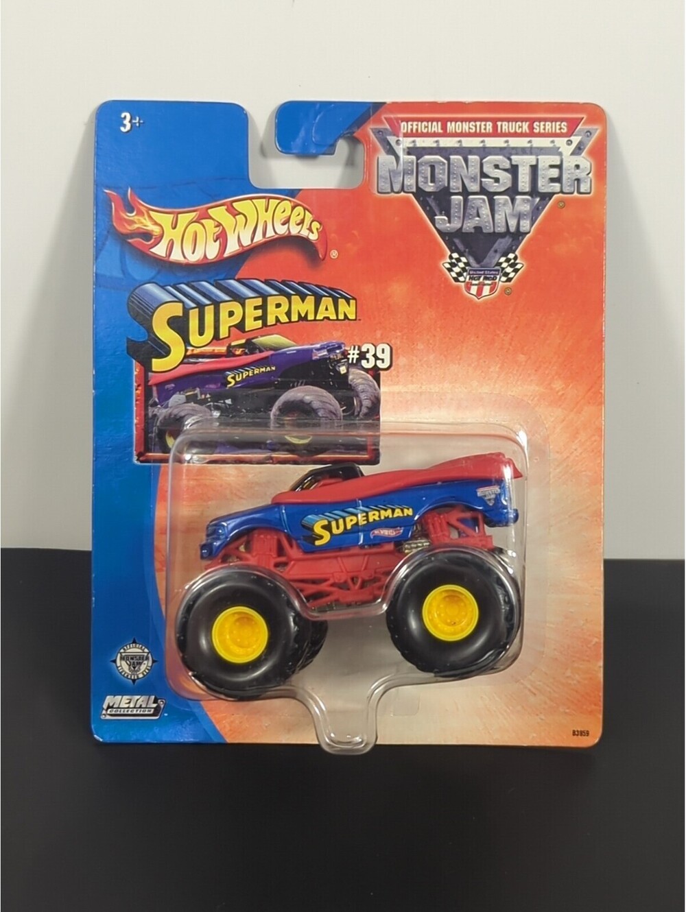 Superman Monster Jam Hot Wheels #39 Brand New In Package 2003 Mattel Vintage